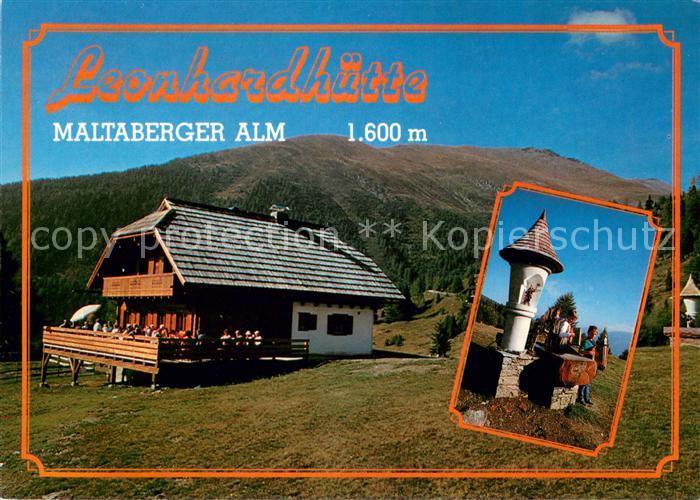 Malta Kaernten Maltaberger Alm Leonhardhuette Brunnen