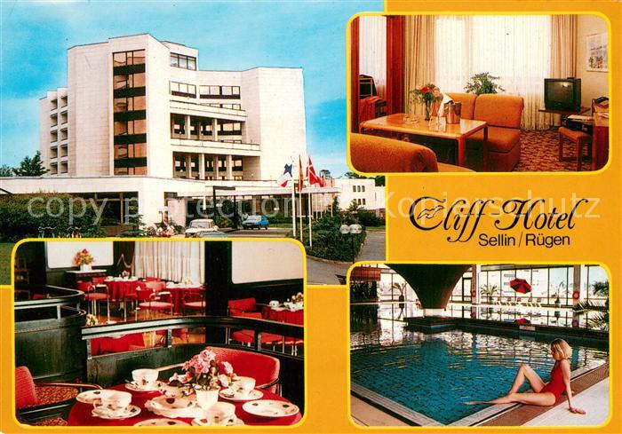 Sellin Ruegen Cliff Hotel Gaststube Zimmer Hallenbad