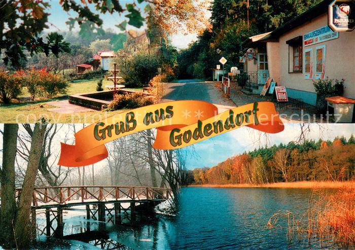 Godendorf Neustrelitz Springbrunnen Papiermuehle Einkaufszentrum Boll Bruecke am