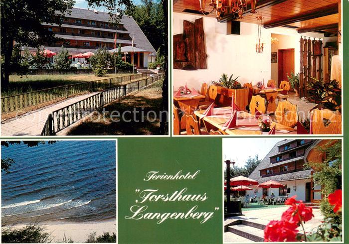 Bansin Ostseebad Ferienhotel Forsthaus Langenberg Gaststube Terrasse