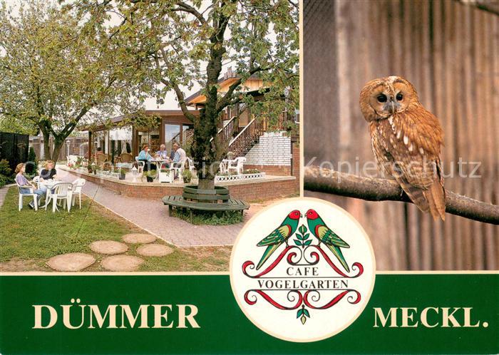 Duemmer Ludwigslust-Parchim Cafe Vogelgarten Terrasse Eule