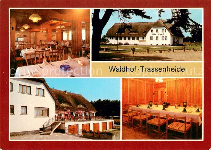 Trassenheide Usedom Waldhof Trassenheide Gaststaette Terrasse Gesellschaftsraum