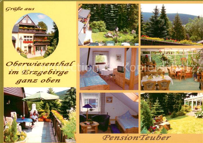 Oberwiesenthal Erzgebirge Pension Teuber Gaststube Zimmer Terrasse Panorama
