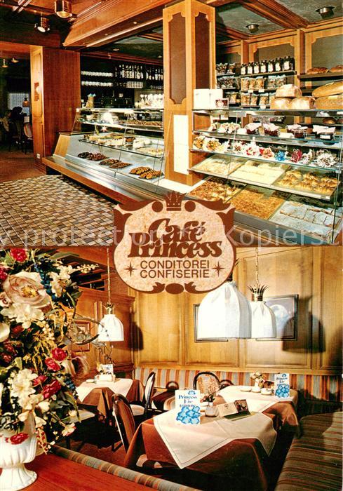 Oberstaufen Oberallgaeu Bayern Cafe Princess Gaststube Kuchentheke