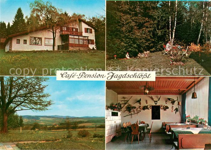 Gutenfuerst Cafe Pension Jagdschloessl Gaststube Garten Panorama