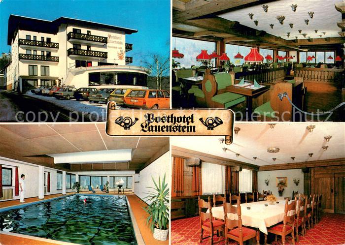 Lauenstein Oberfranken Posthotel Lauenstein Gastraeume Hallenbad