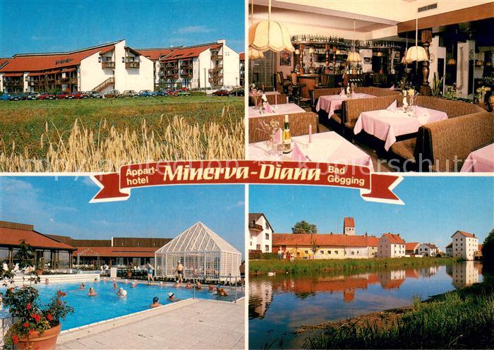 Bad Goegging Apparthotel Minerva Diana Gaststube Freibad Ortsmotiv