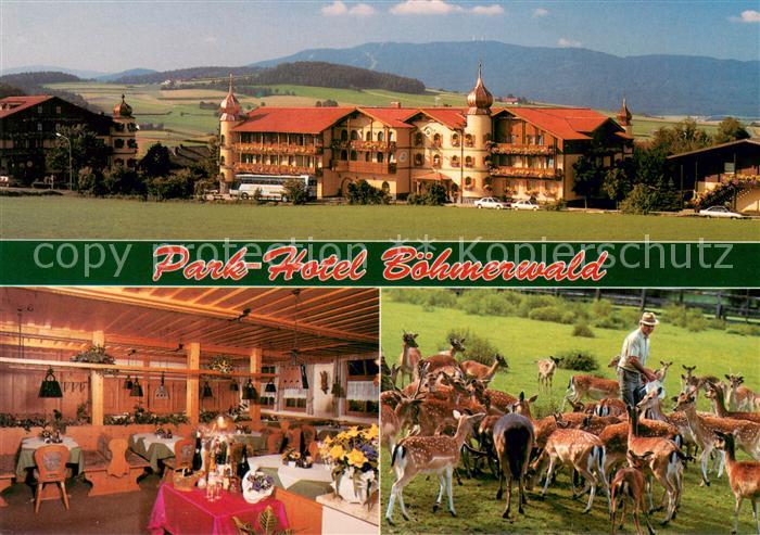 Warzenried Park Hotel Boehmerwald Gastraum Rotwild