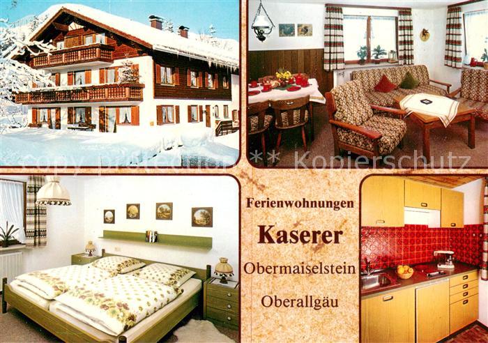 Obermaiselstein Ferienwohnungen Kaserer Stube Zimmer Kueche