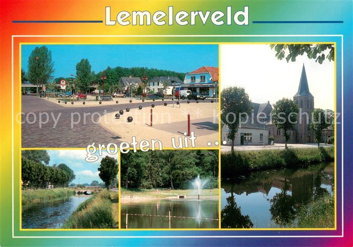 Lemelerveld Ortsansicht Kirche Bruecke Fontaine