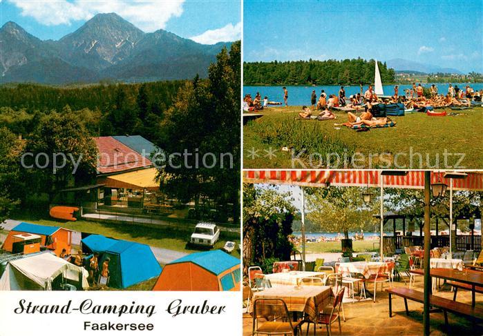 Faak am See Finkenstein Strand Camping Gruber Faakersee Terrasse