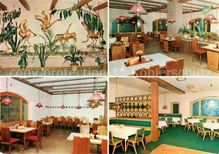 Bergen Ruegen HO Rugard Gaststaette Empfangshalle Bauernstube Jagdzimmer