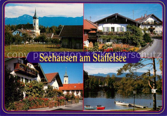 Seehausen Staffelsee Kirche Ortsmotive Seepanorama