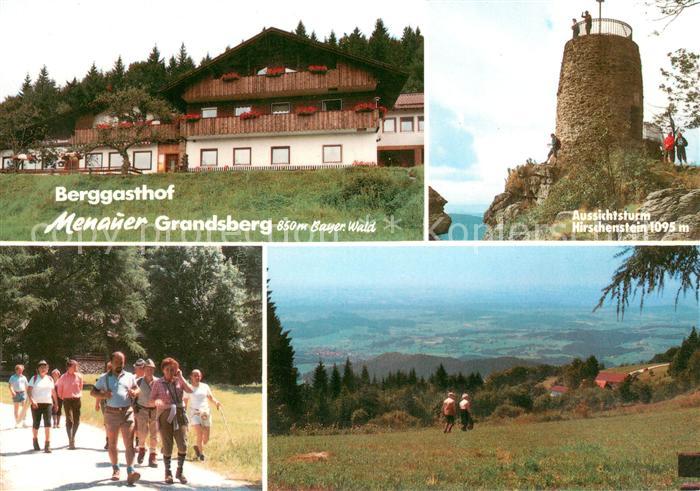Schwarzach Straubing-Bogen Berggasthof Menauer Grandsberg Aussichtsturm Hirschen