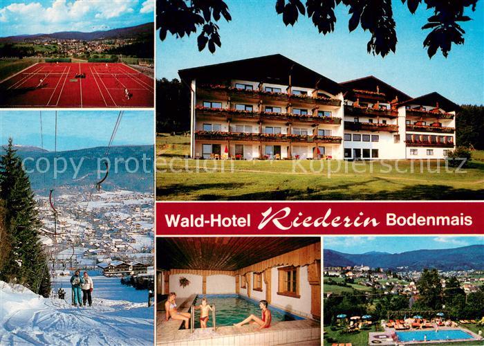 Bodenmais Waldhotel Riederin Hallenbad Panorama Schlepplift Tennisplatz