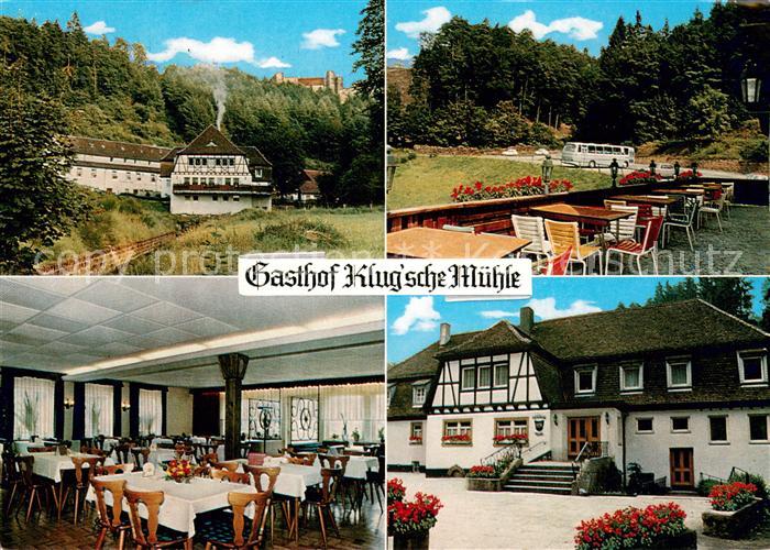 Trippstadt Gasthof Klugsche Muehle Terrasse Gastraum