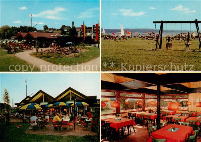 Eching Ammersee Seerestaurant Eching Strandpartie Freiterrasse Gastraum