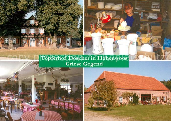 Tewswoos Toepferhof Doescher Hohenwoos Gastraum Toepferei