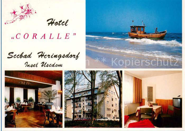 Heringsdorf Ostseebad Usedom Hotel Coralle Gastraum Zimmer Fischkutter