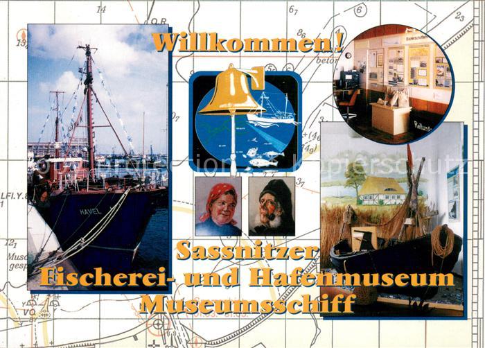 Sassnitz Ostseebad Ruegen Sassnitzer Fischerei und Hafenmuseum Museumsschiff