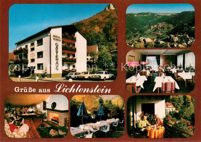 Honau Lichtenstein Hotel Restaurant Cafe Adler Gaststube Kaminzimmer Panorama Te