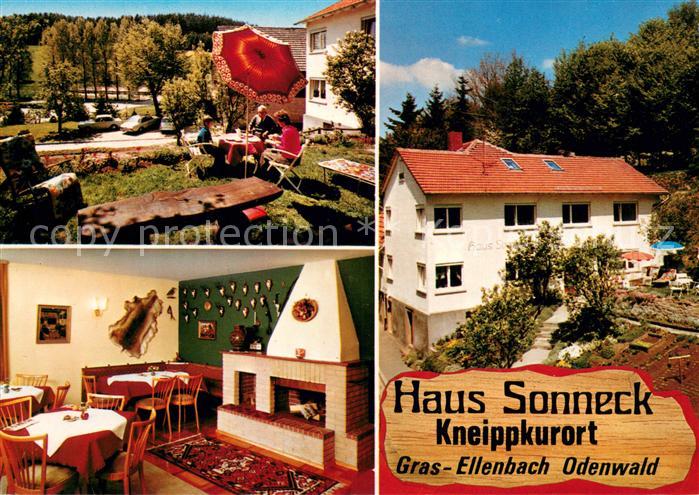 Gras-Ellenbach Haus Sonneck Terrasse Kaminzimmer