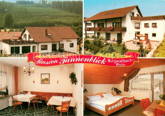 Burgwallbach Pension Tannenblick Garni Terrasse Stube Zimmer