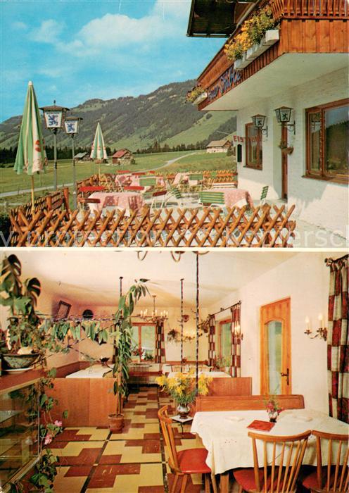 Balderschwang Auer Stueble Terrasse Gaststube