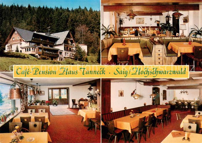 Saig Schwarzwald Cafe Pension Haus Tanneck Gastraeume