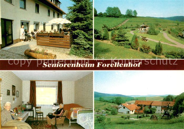 Uslar Solling Seniorenheim Forellenhof Terrasse Gaestezimmer Panorama