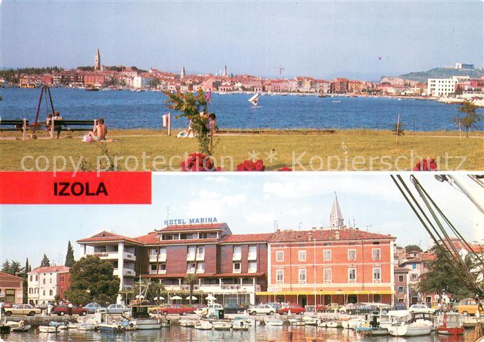 Izola Stadtansicht Hotel Marina Bootshafen