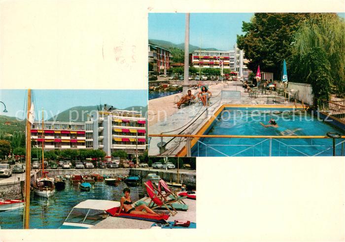 Gardone Garda Hotel Astoria Pool Bootshafen