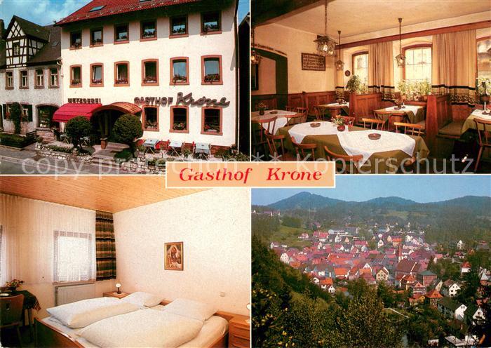 Velden Mittelfranken Gasthof Krone Gaststube Gaestezimmer Panorama