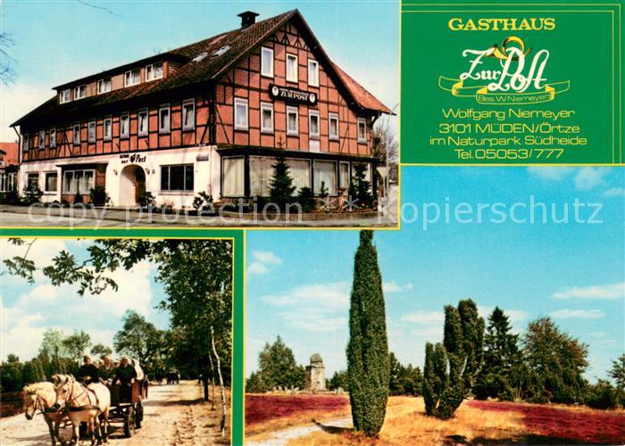 Mueden oertze Gasthaus zur Post Pferdewagen Park