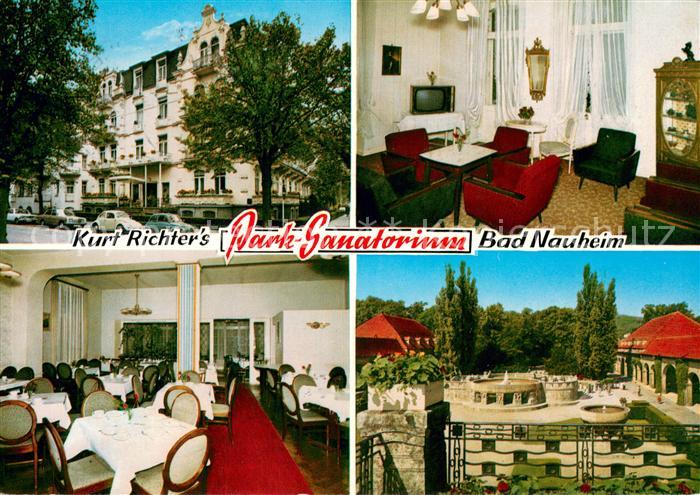 Bad Nauheim Kurt Richters Park Sanatorium Gaststube Brunnenquelle