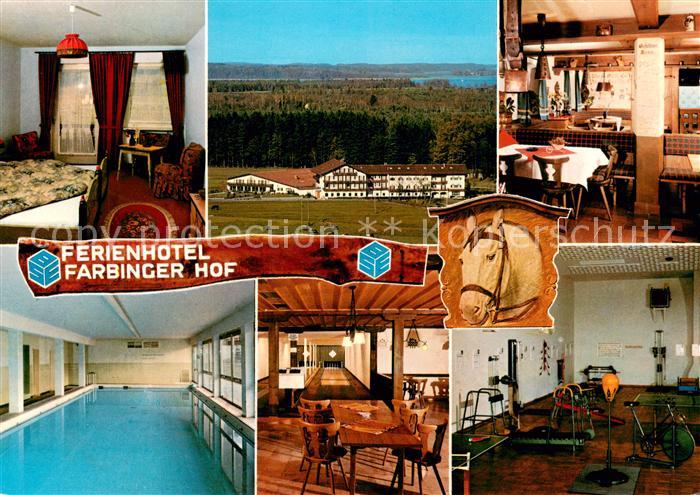 Bernau Chiemsee Ferienhotel Fabinger Hof Zimmer Gaststube Hallenbad Kegelbahn Fi