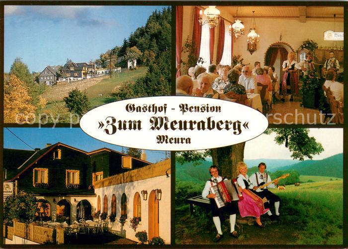 Meura Gasthof Pension Zum Meuraberg Gaststube Terrasse Musiktrio