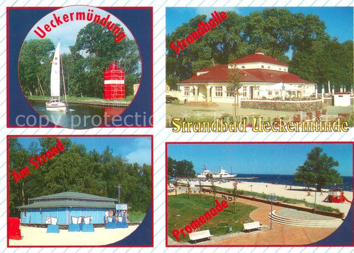 Ueckermuende Mecklenburg Vorpommern ueckermuendung Strandhalle Am Strand Promena