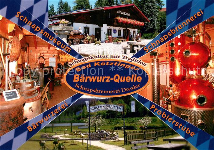 Bad Koetzting Baerwurz Quelle Schnapsmuseum Baerwurzerei Schnapsbrennerei Probie