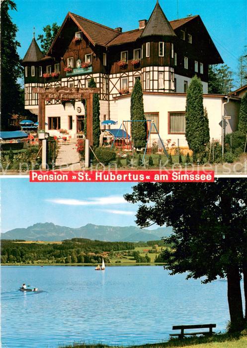 Krottenmuehl Soechtenau Rosenheim Bayern Pension St Hubertus Simsseepartie