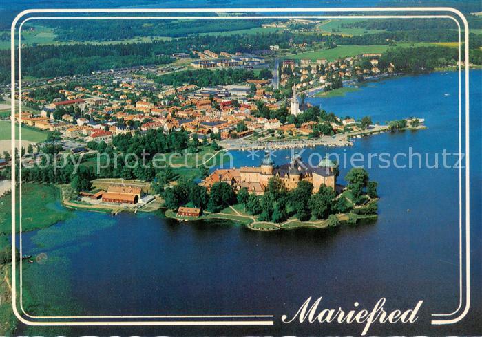 Mariefred Schloss Gripsholm Fliegeraufnahme