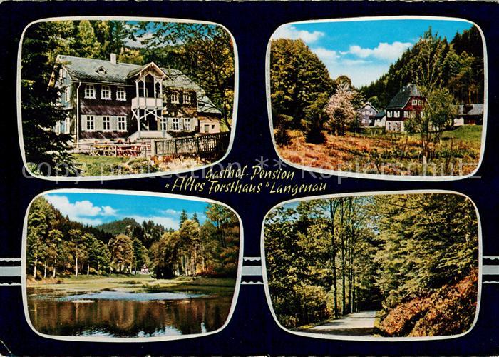 Langenau Oberfranken Gasthof Pension Altes Forsthaus Teich Waldweg