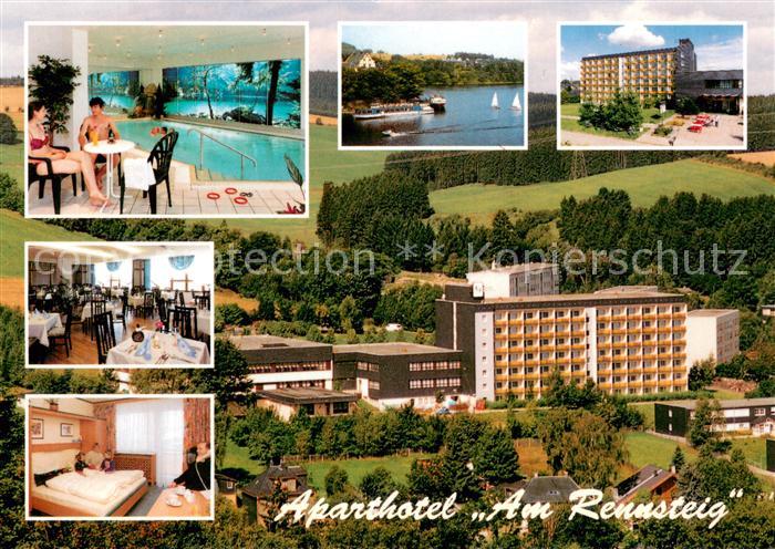 Wurzbach Aparthotel Am Rennsteig Hallenbad Gastraum Zimmer Panorama