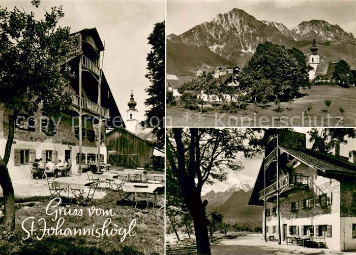 St Johannishoegl mit Staufengebirge und Watzmann