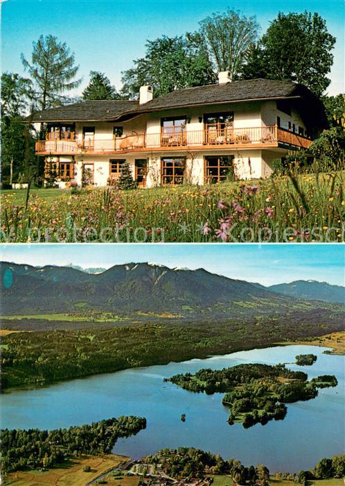 Seehausen Staffelsee Gaestehaus Vita Stafnensis Fliegeraufnahme