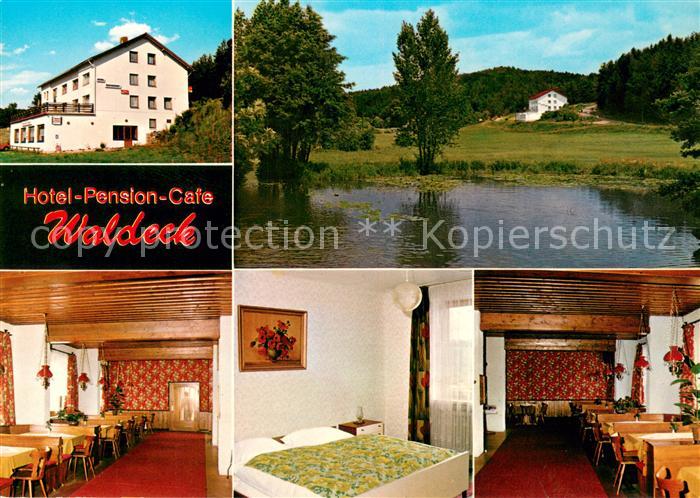 Arnschwang Hotel Pension Cafe Waldeck Gastraeume Gaestezimmer Panorama