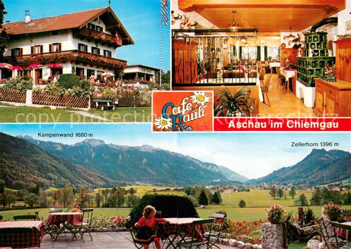 Aschau Chiemgau Cafe Pauli Pension Gaststube Terrasse Kampenwand Zellerhorn