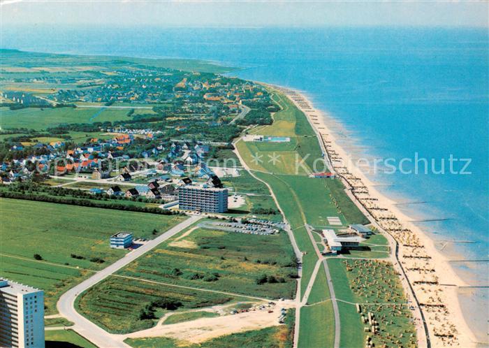 Cuxhaven Doese Nordseebad Strandgebiet Fliegeraufnahme