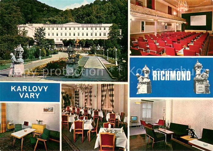 Karlovy Vary Karlsbad Lazenske Sanatorium Richmond Teilansichten