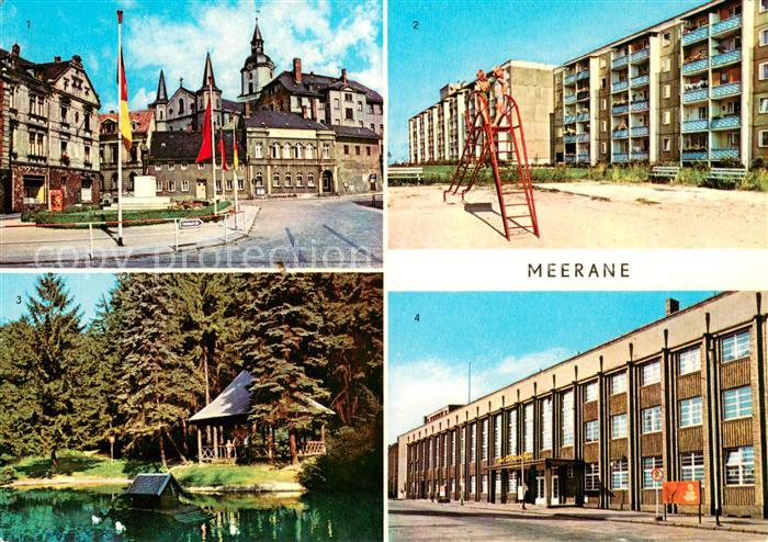 Meerane Ernst Thaelmann Platz Neubaugebiet Im Stadtpark Karl Liebknecht Haus